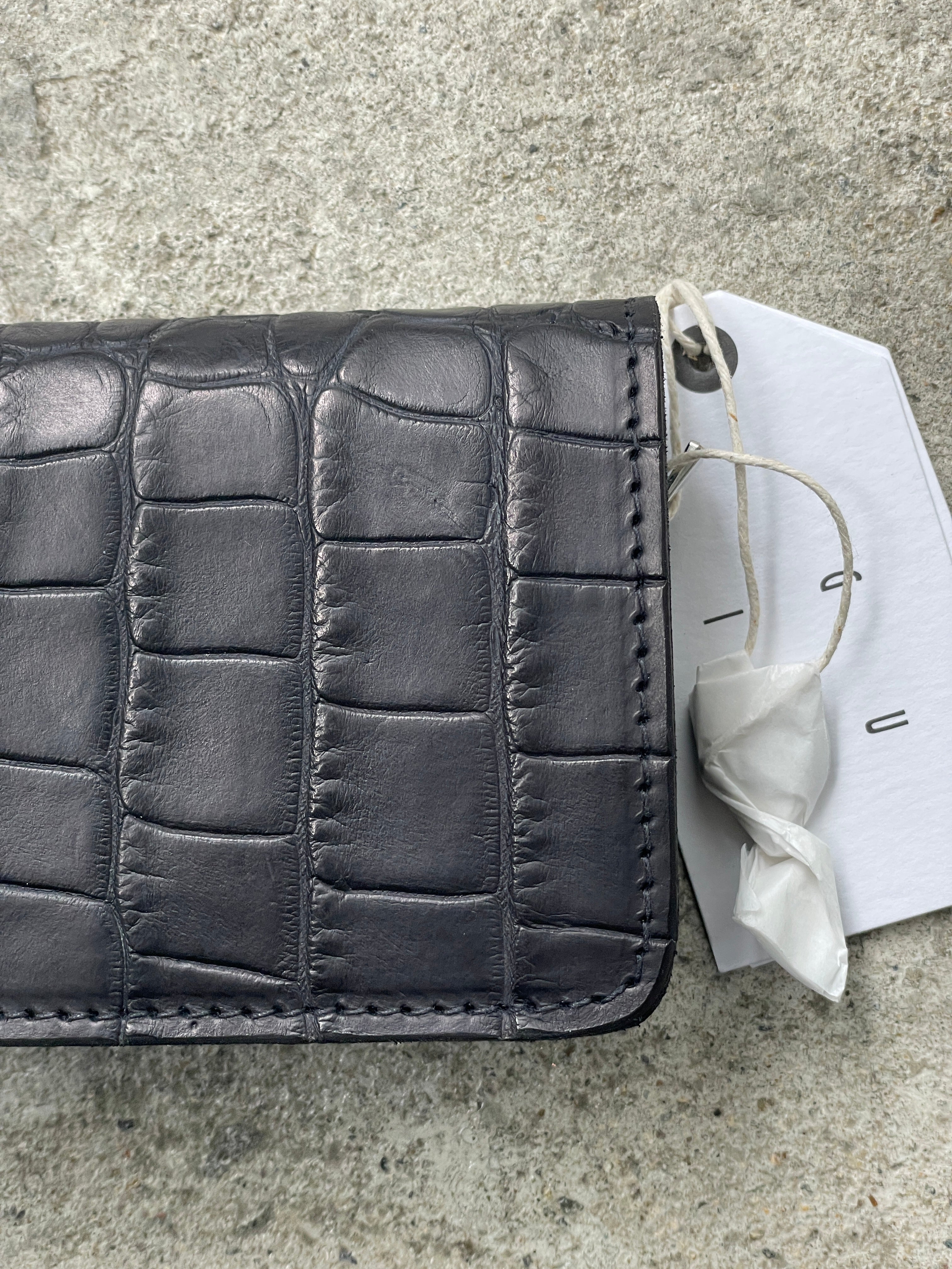 GUIDI : C8 ALLIGATOR MISSISSIPPIENSIS ZIPPED WALLET