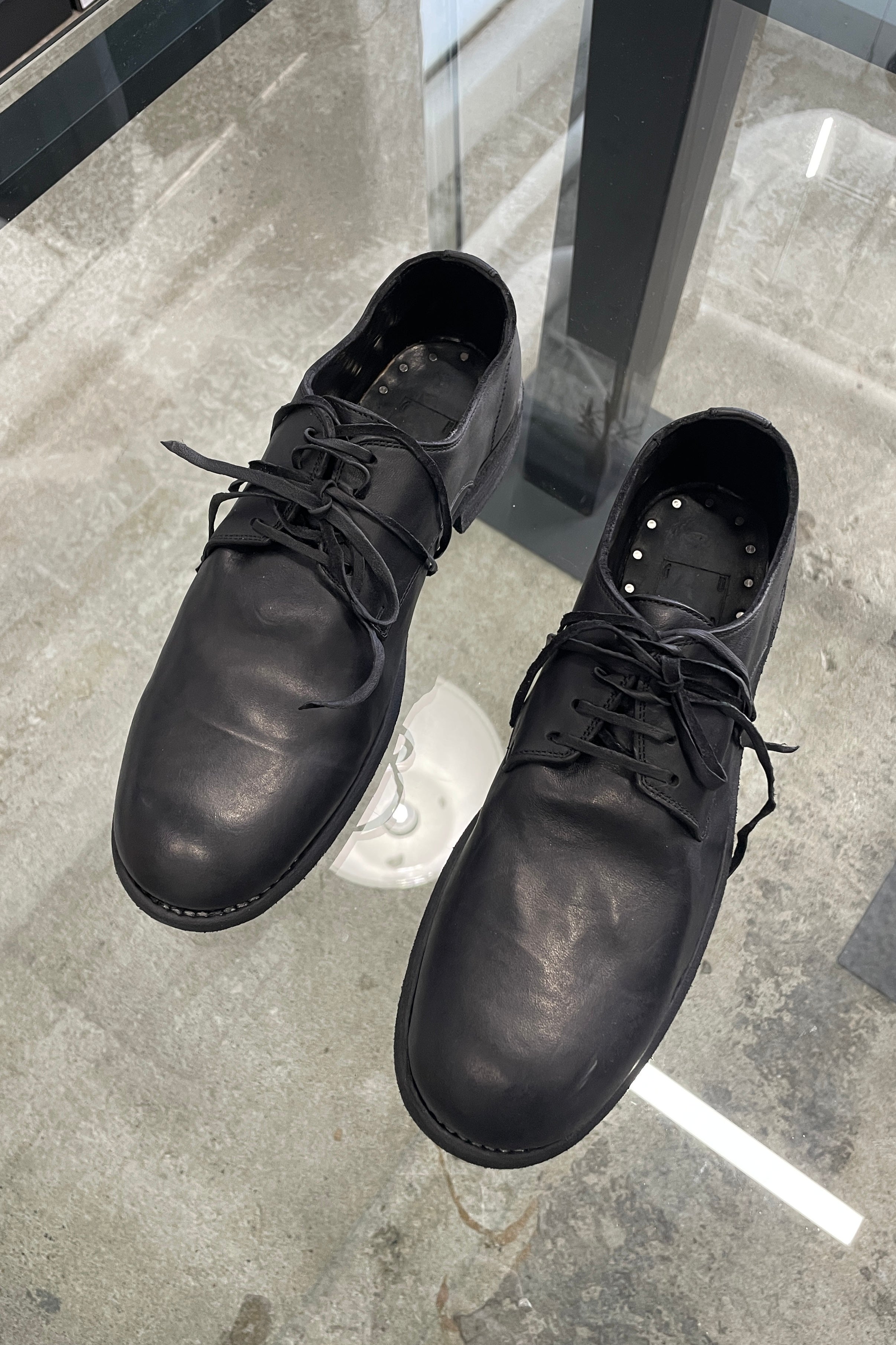 GUIDI : 992 HORSE FULL GRAIN,LINED CLASSIC DERBY,SOLE LEATHER