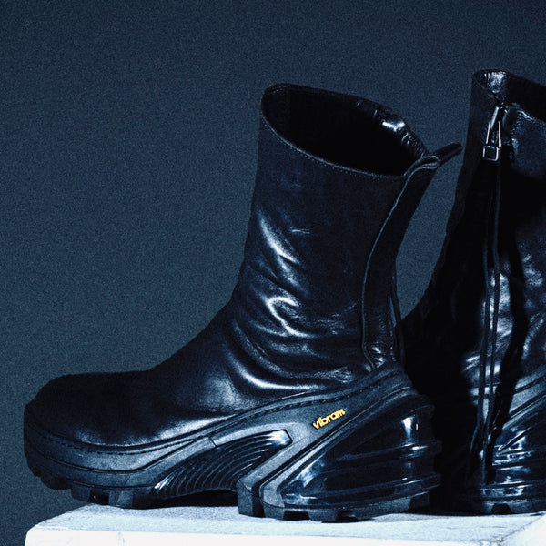 p|p : PP-001 OVER LOCK SIDE ZIP BOOTS_MARYAM HORSE FRONT