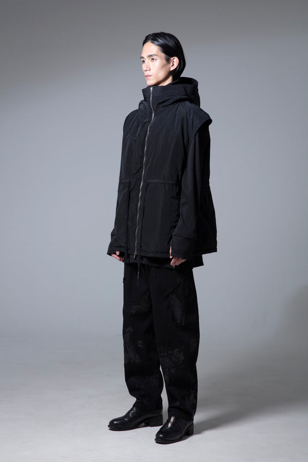 prasthana : chillbuster sleeve less parka SHORT