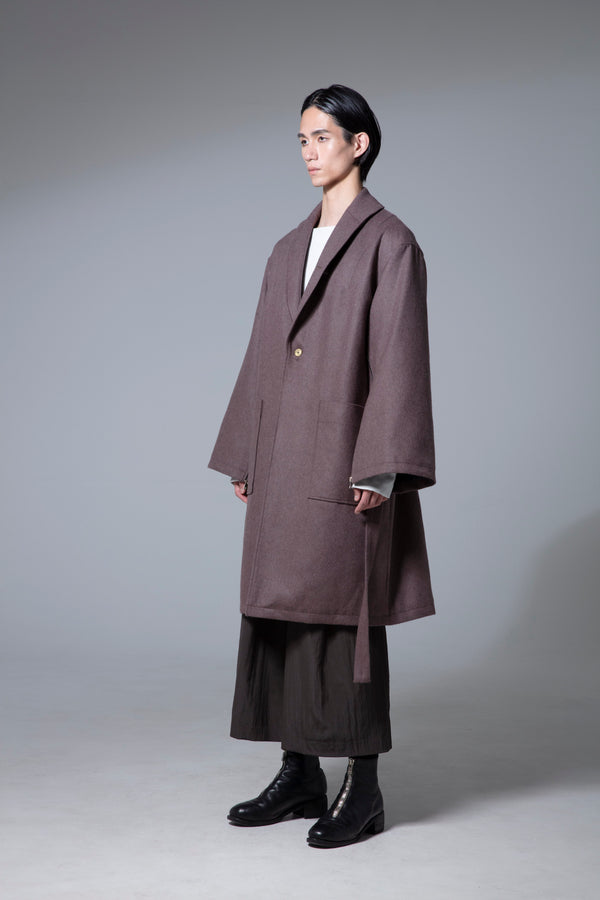 prasthana : LC1 robe coat (WOOL BEAVER)