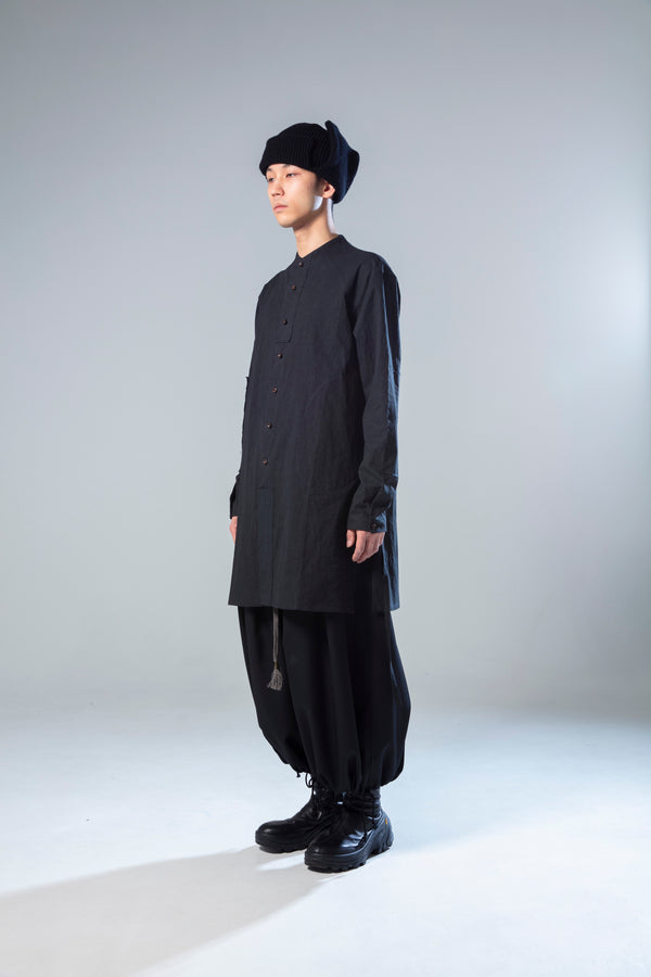 prasthana : strings raw edge over shirt