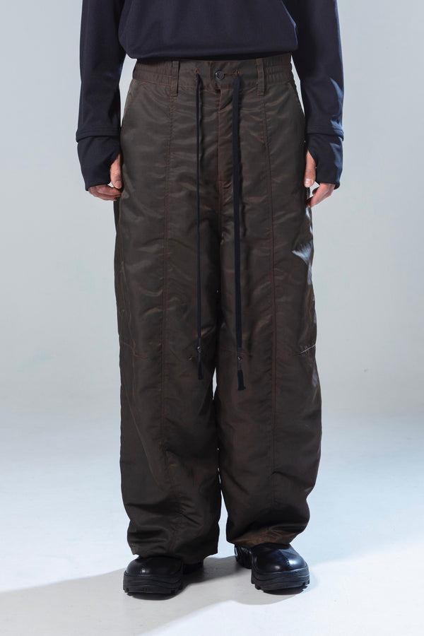 prasthana : pigment nylon knee tuck baggy