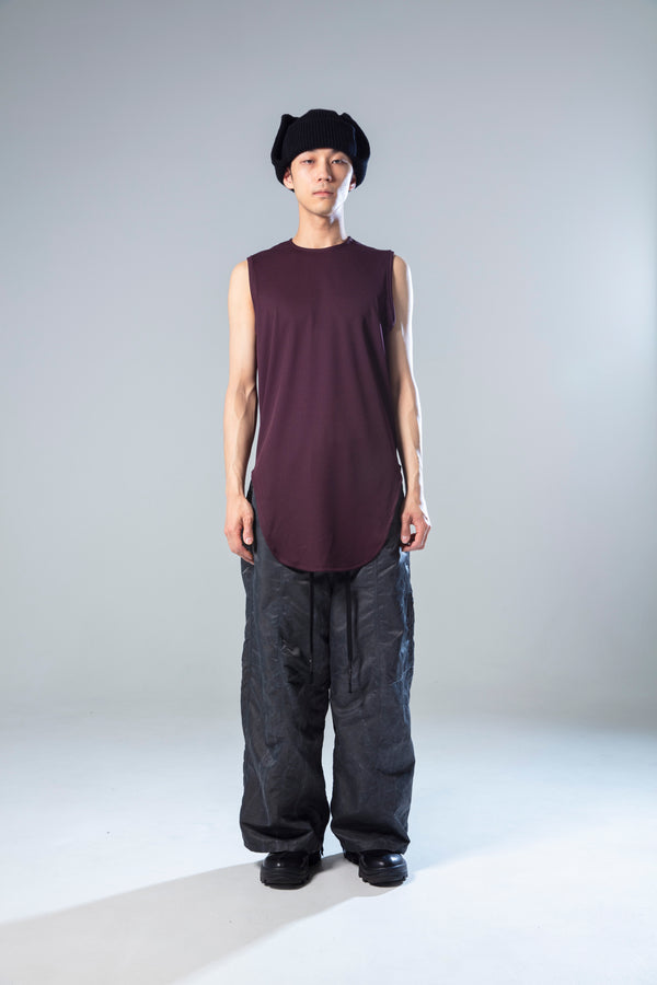 prasthana : round hem long nosleeve