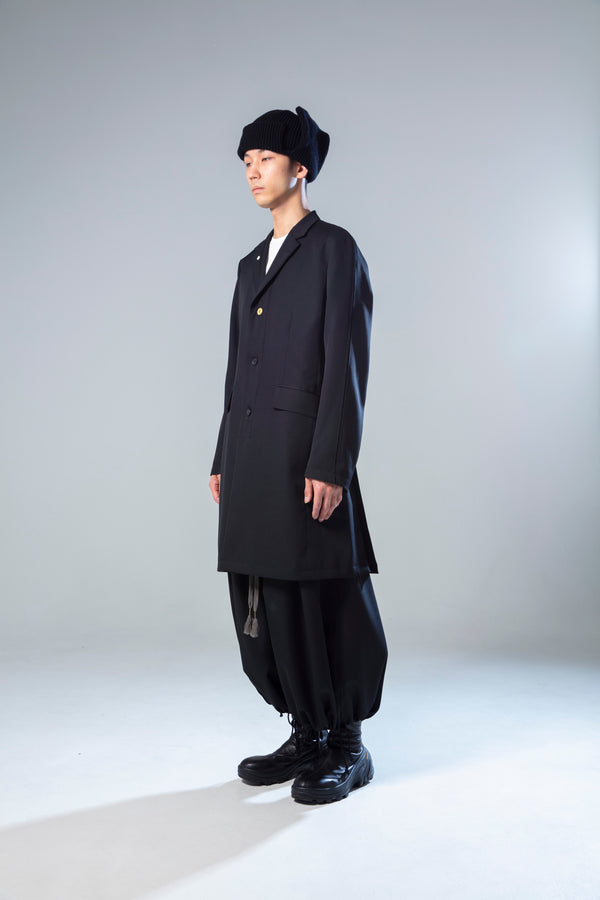 prasthana : LC5 mid length coat A_WOOL GABARDINE