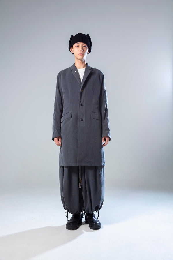 prasthana : LC5 mid length coat B_NYLON STONE