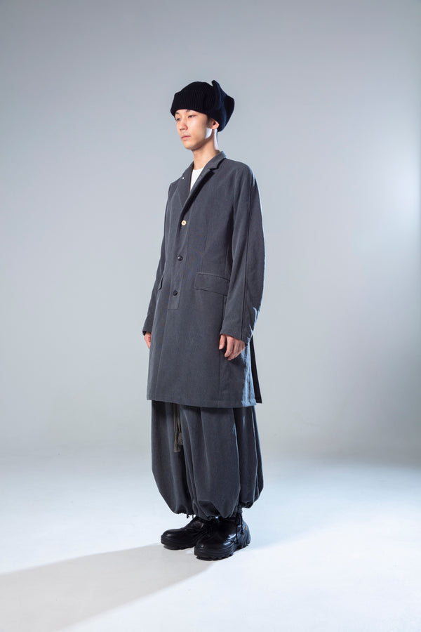 prasthana : LC5 mid length coat B_NYLON STONE