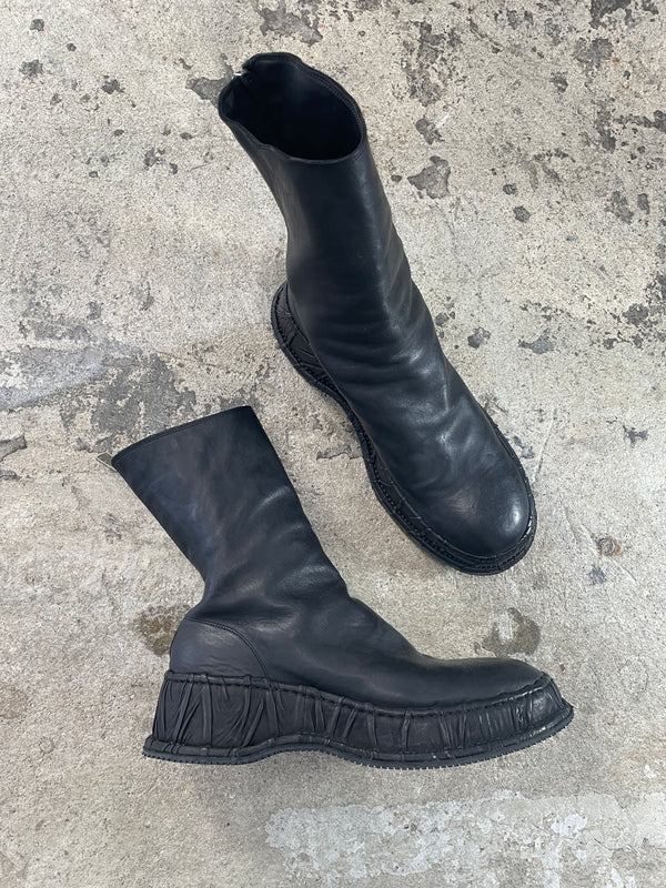 GUIDI : 788F HORSE FULLGRAIN CLASSIC PLISSE' BACK ZIP BOOTS