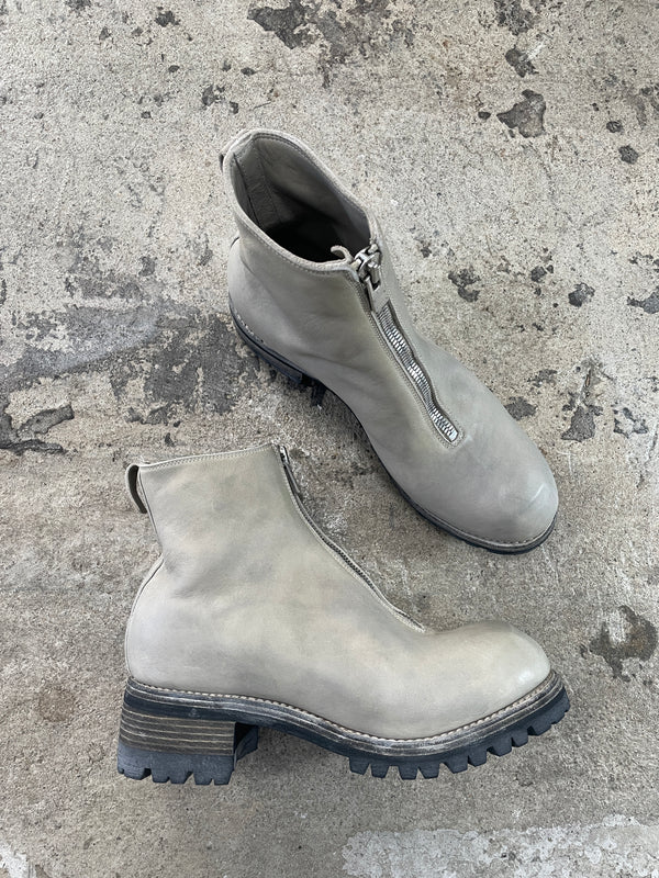 GUIDI : PL1V HORSE FULL GRAIN,FRONT ZIP BOOTS,SOLE RUBBER COL:CO87T