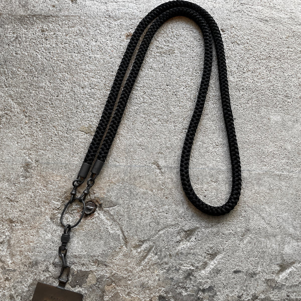 prasthana × iolom SMARTPHONE STRAP iolom : 江戸打ち組紐 SMARTPHONE STRAP BLACK [io-012-PA
