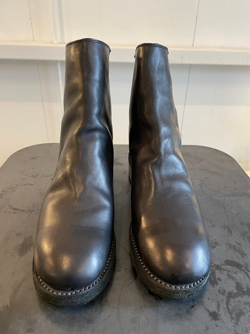 新品 guidi グイディ メタルヒール バックジップブーツ 41.5 - メンズ