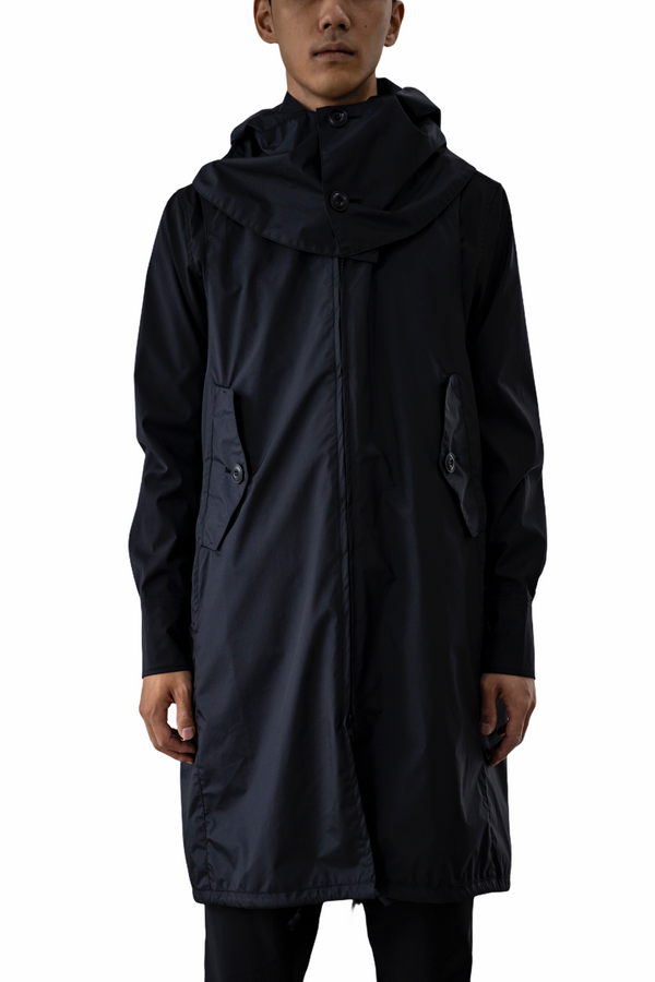 prasthana : 被覆 hooded sleeveless coat