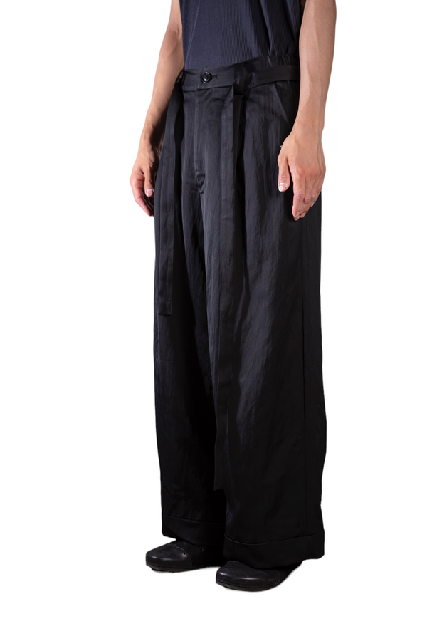 prasthana : belted wide trousers