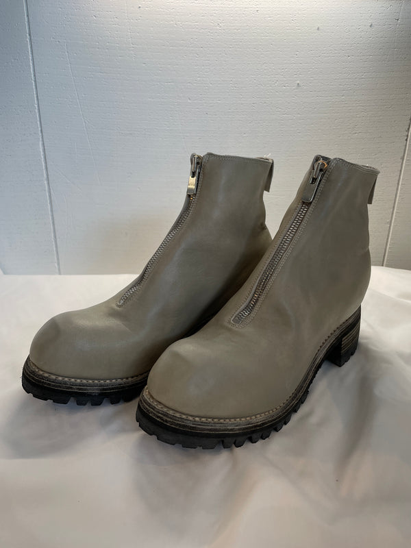 GUIDI : PL1V HORSE FULL GRAIN,FRONT ZIP BOOTS,SOLE RUBBER COL:CO87T