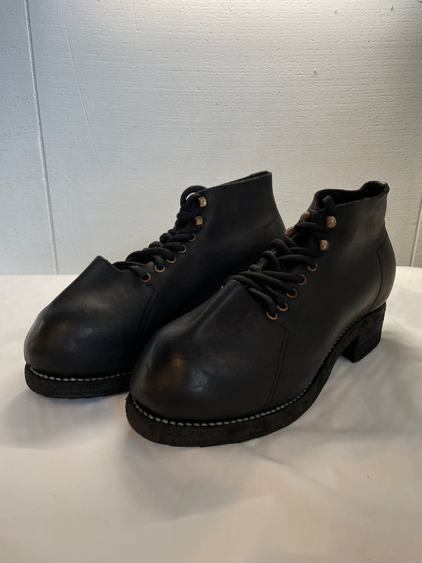 GUIDI : 2092 GROPPONE FULL GRAIN,UNLINED LACED UP BOOTS,SOLE RUBBER