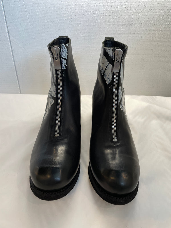 GUIDI : PL1_PNE M HORSE FULLGRAIN FRONT ZIP BOOTS SOLE LEATHER